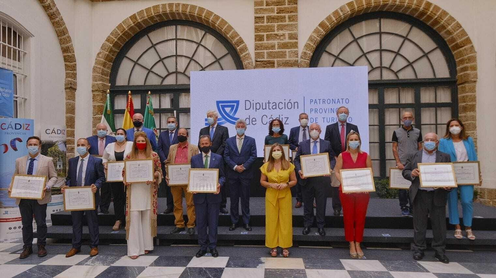 Los galardonados por el Día Mundial del Turismo.