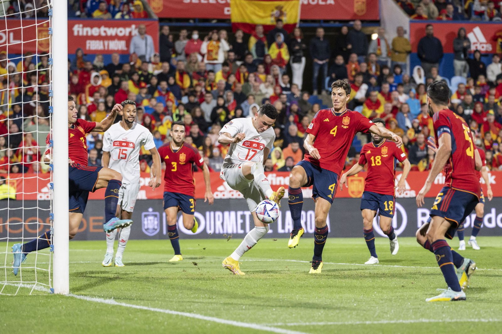 Las imágenes del España-Suiza