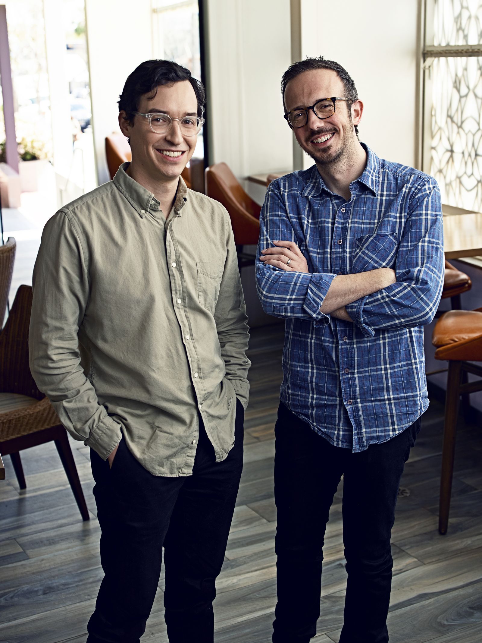 Los productores ejecutivos y 'showrunners' de la serie, Andrew Chambliss, a la izquierda e Ian Goldberg (derecha).