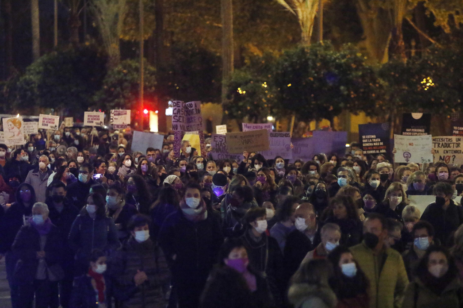 La manifestación contra la violencia de género en Córdoba, en fotografías