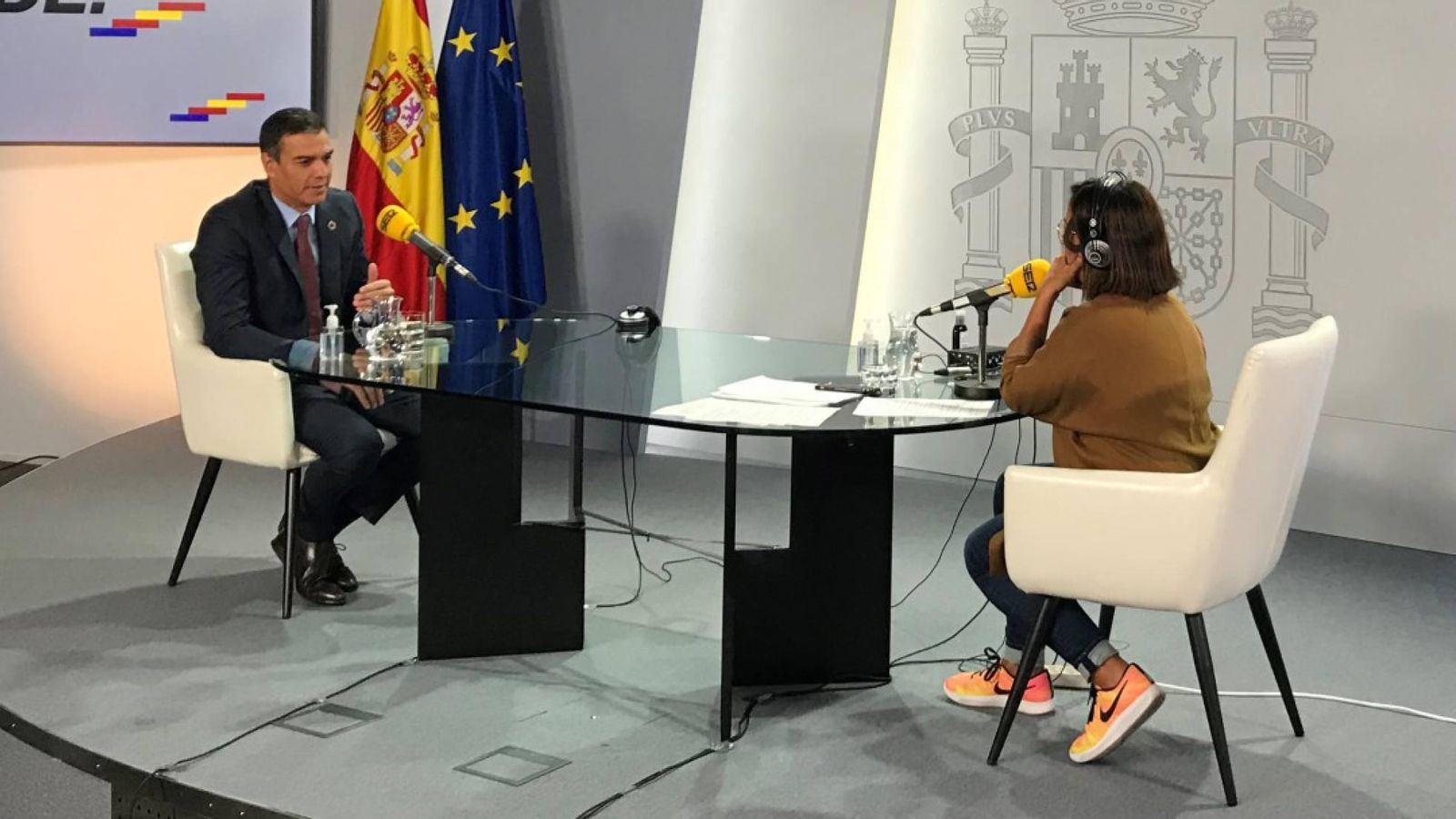 El presidente del Gobierno, durante la entrevista concedida a la Cadena SER.