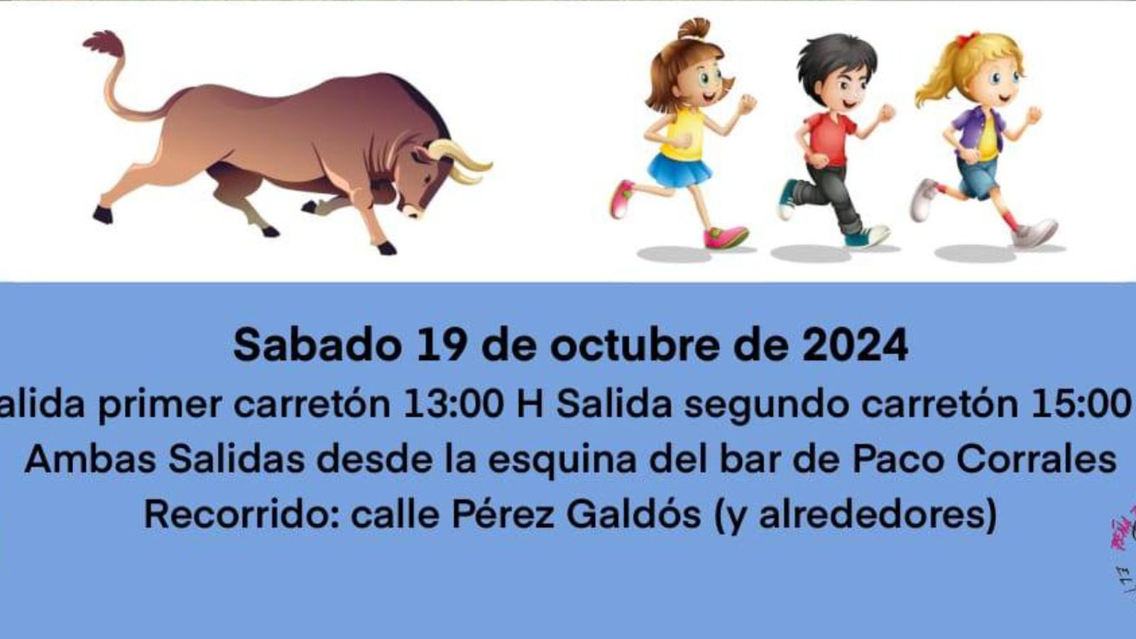 Cartel del Encierro Infantil 2024
