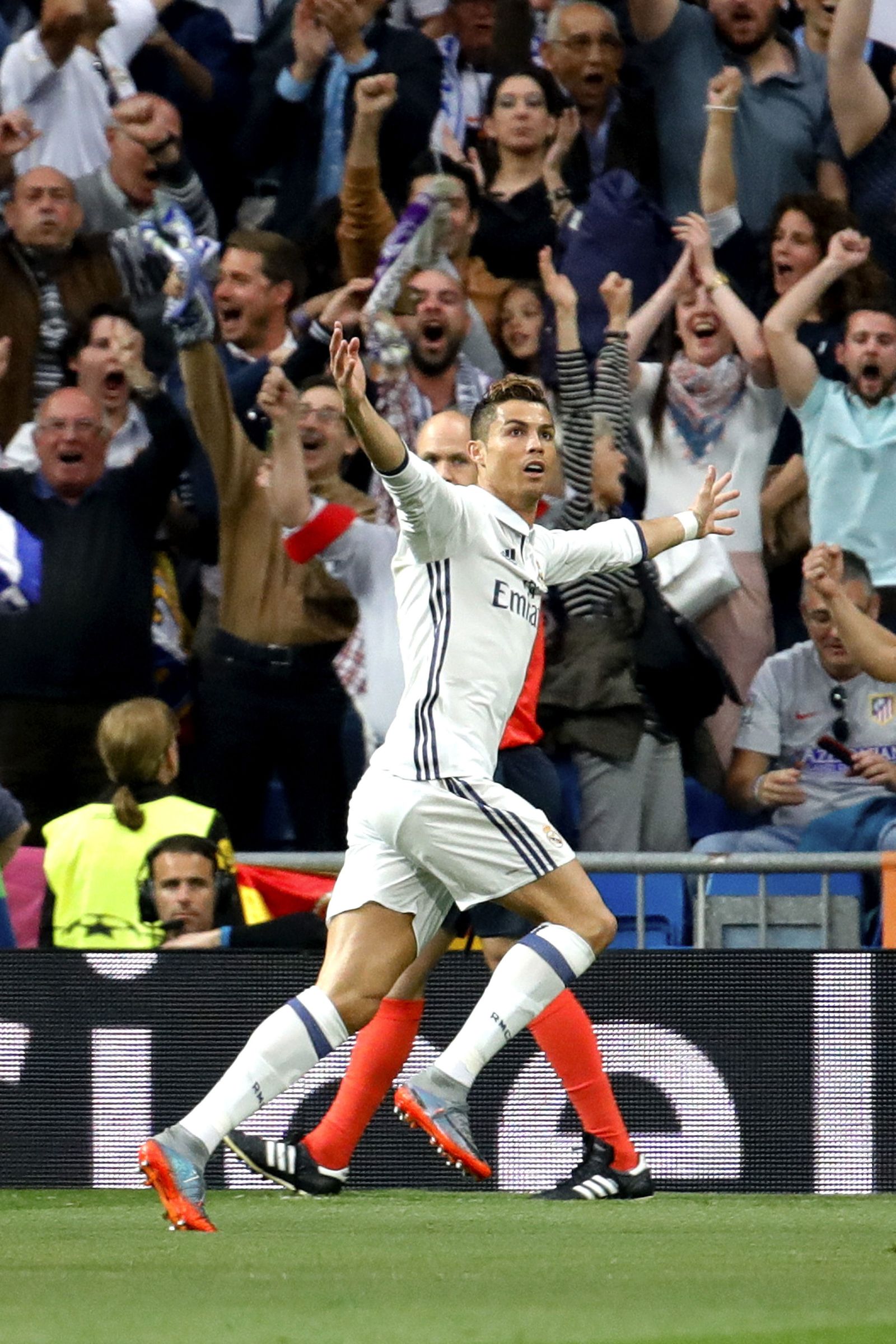 La ida de semifinales del Madrid-Atlético de 'Champions'