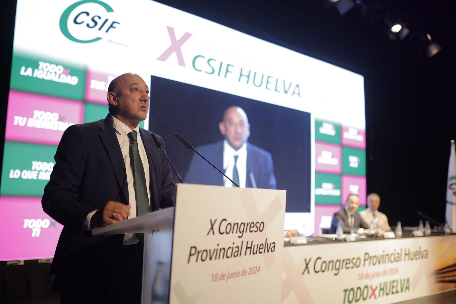 1 Juan Manuel Quilón, presidente de CSIF Huelva.
