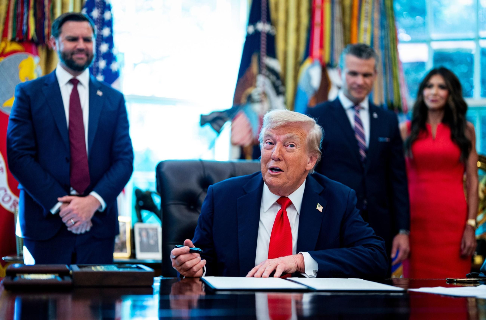 El presidente de Estados Unidos, Donald Trump, en el Despacho Oval de la Casa Blanca.