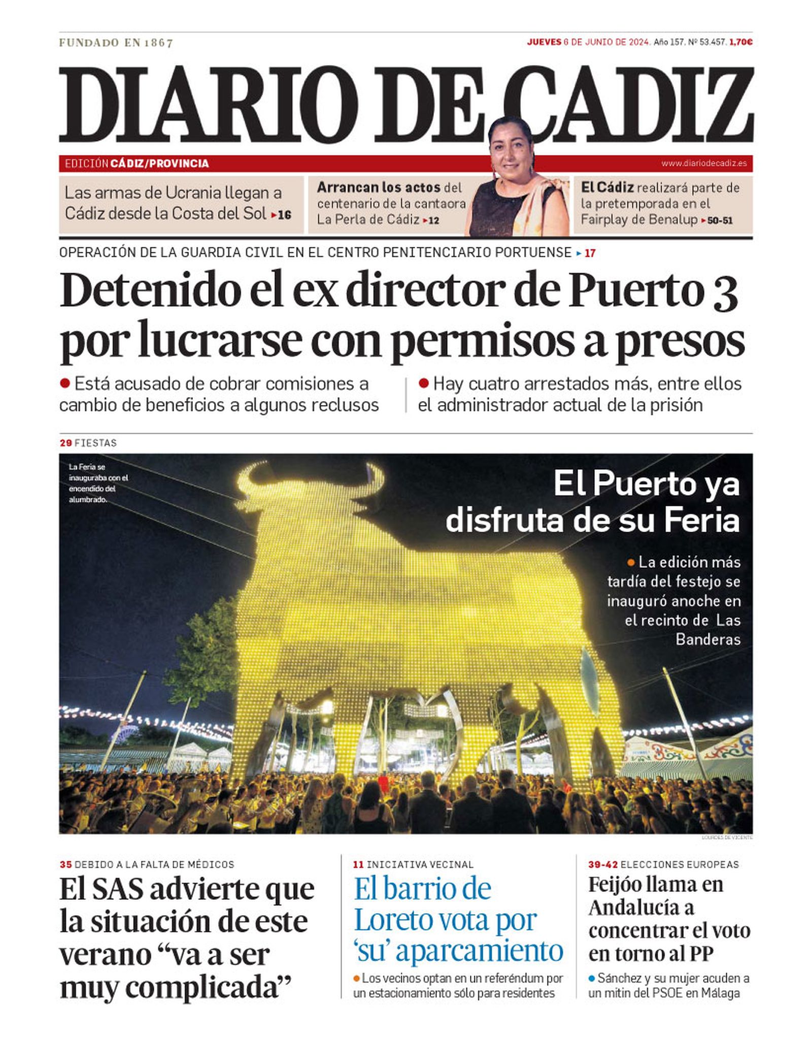 6 de junio. La Guardia Civil destapa una trama en la cárcel de Puerto 3 que lleva a la detención del ex director.