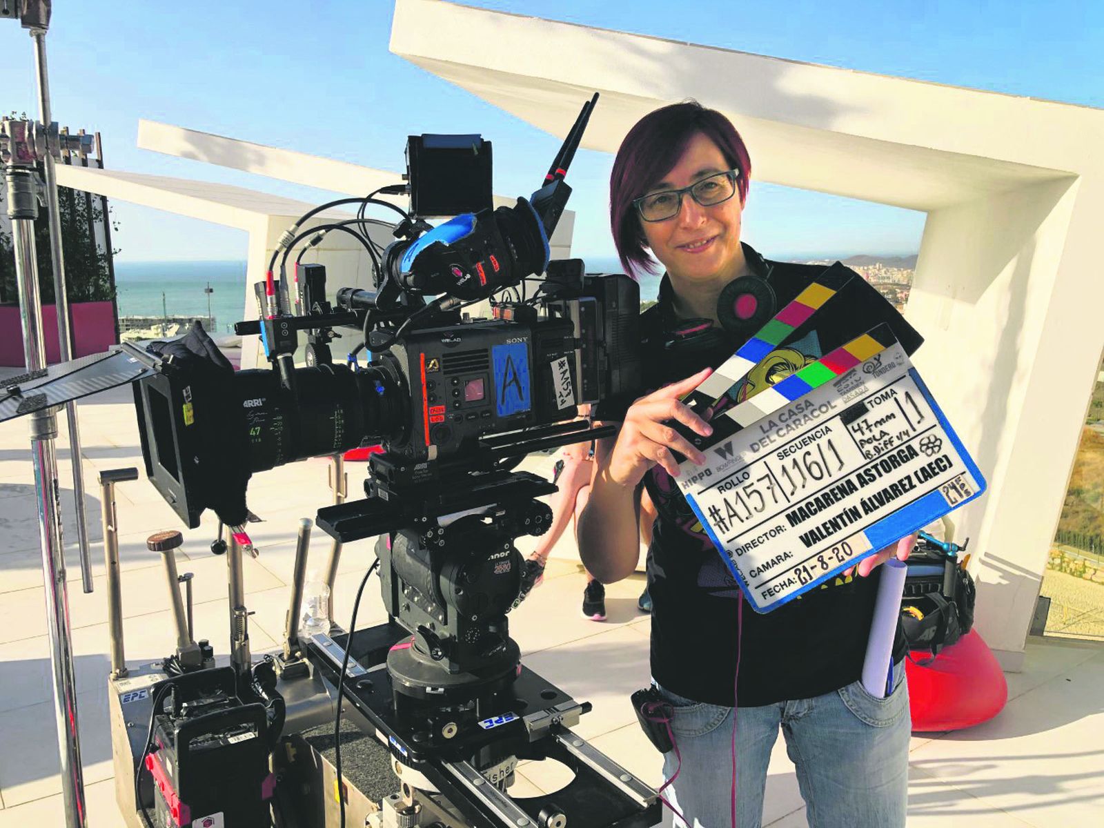 Macarena Astorga durante el rodaje de 'La Casa del Caracol', que se estrena en cines el 11 de junio