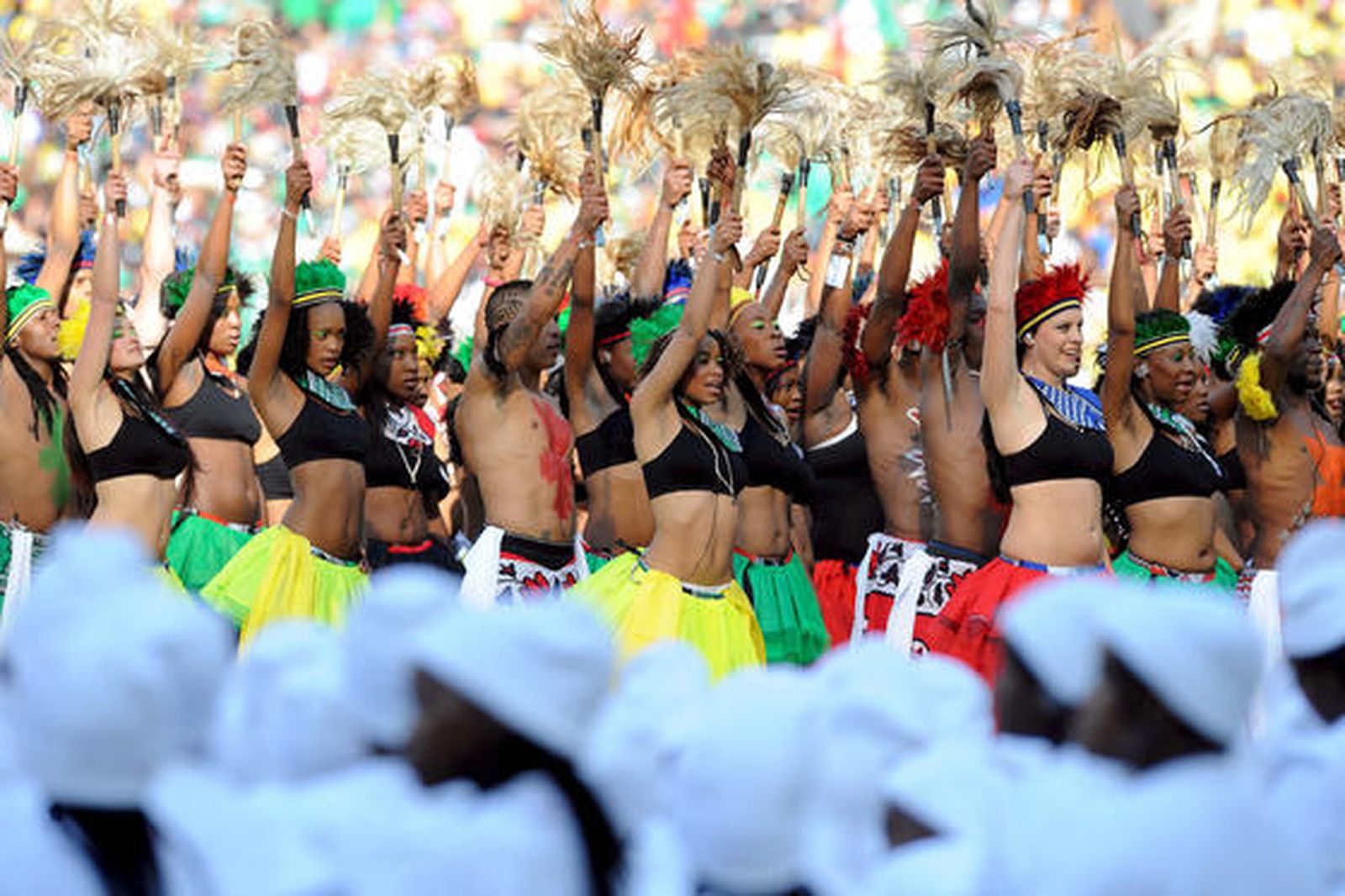 Una fiesta de música y color abre oficialmente el Mundial de Sudáfrica 2010.

Foto: Efe