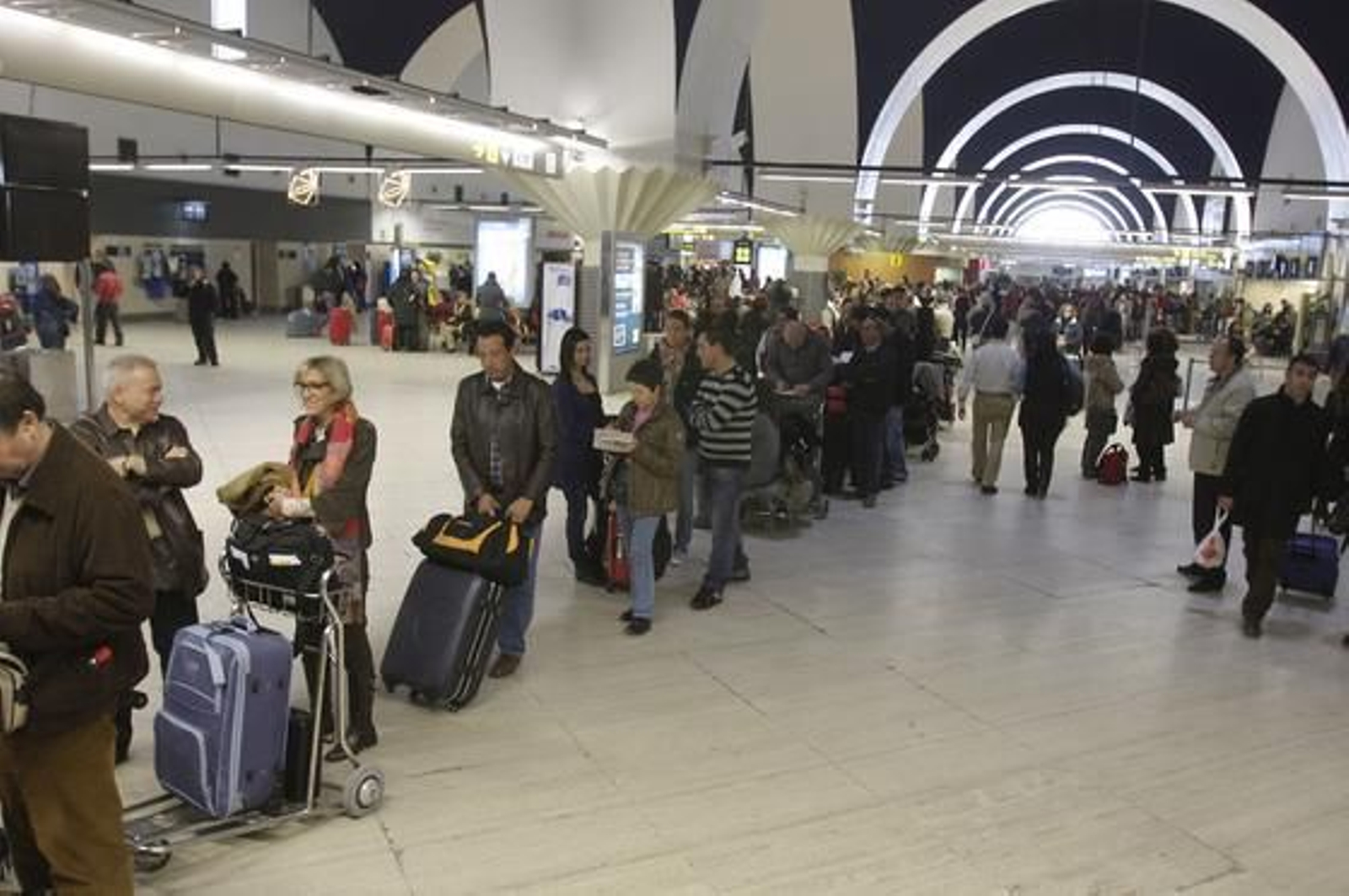 Caos en el aeropuerto de San Pablo