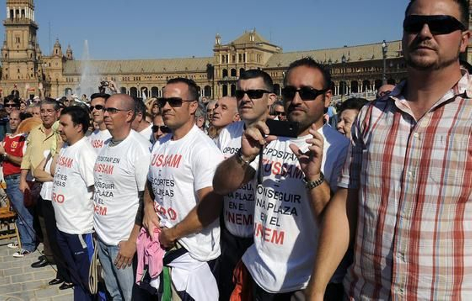 Portestas durante la reinauguración de la Plaza de España.

Foto: Juan Carlos Vázquez