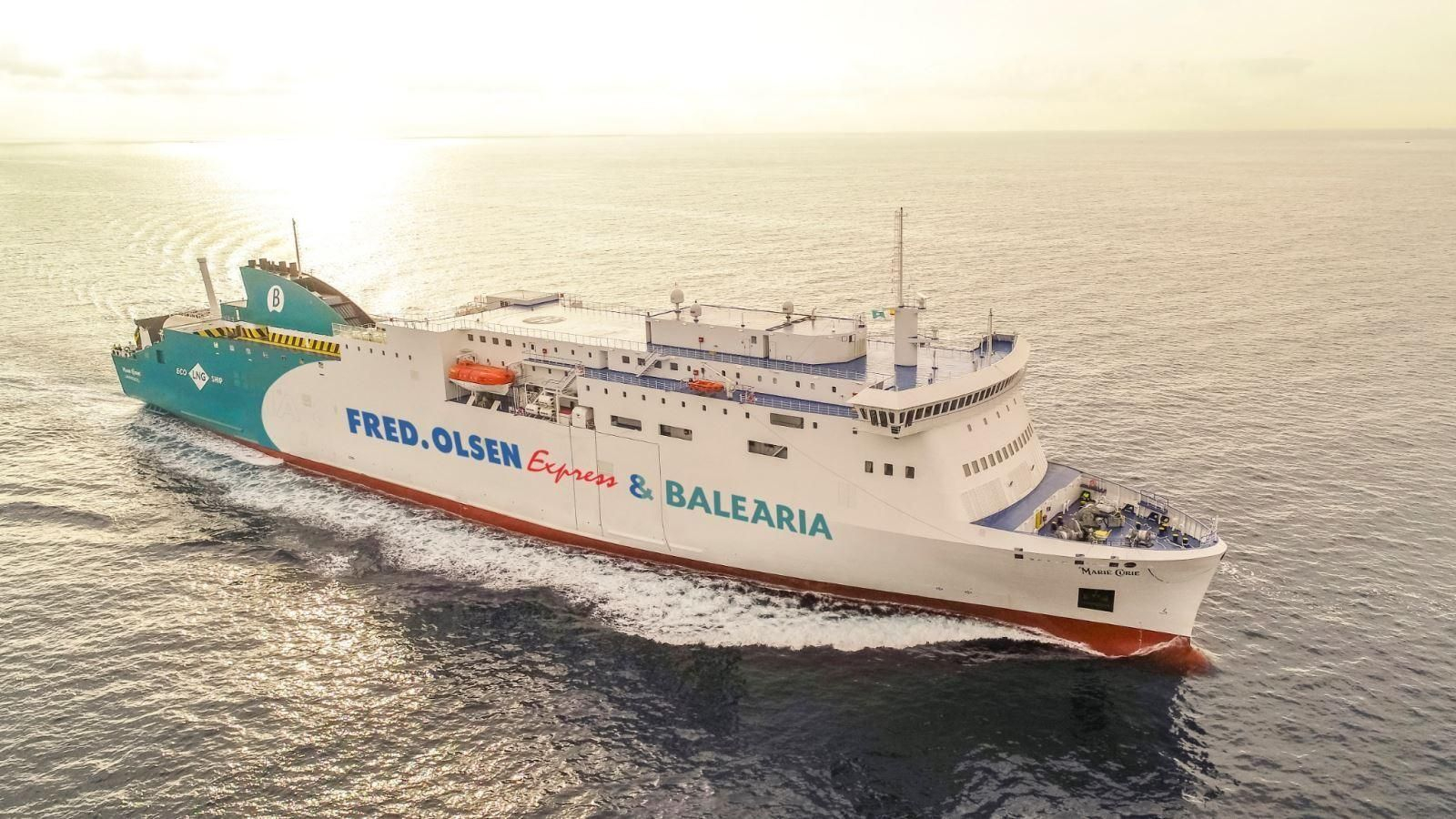 El ferri 'Marie Curie' entrará en servicio en el Muelle Sur del Puerto de Huelva este mismo mes.