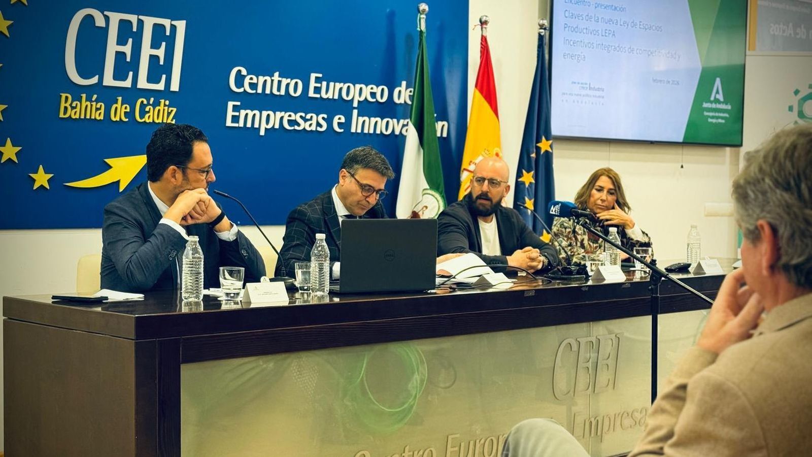 Una imagen de la jornada informativa en el CEEI Bahía de Cádiz.