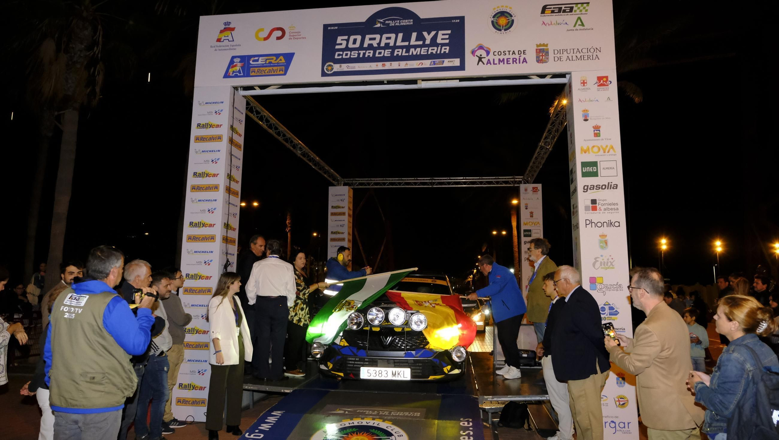 La salida de la 50 edición del Rallye Costa de Almería, en imágenes