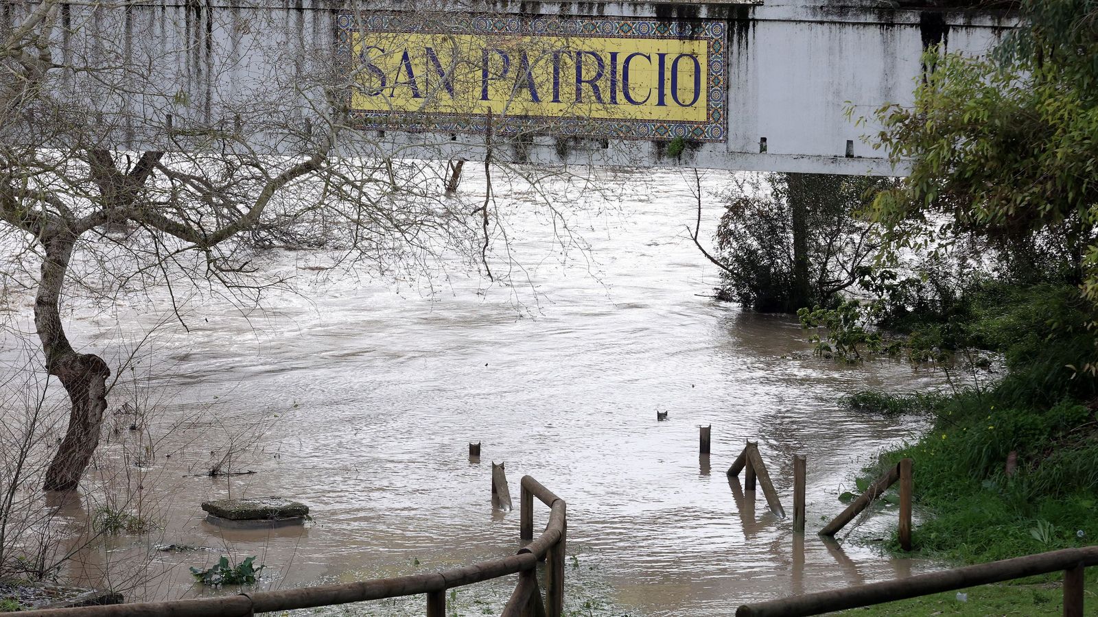 Así afronta la zona rural de Jerez la subida del río Guadalete