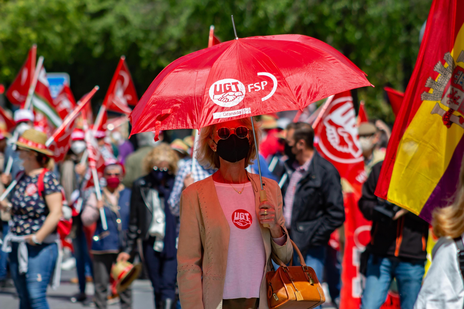 Fotos: Manifestación del 1º de Mayo en Granada