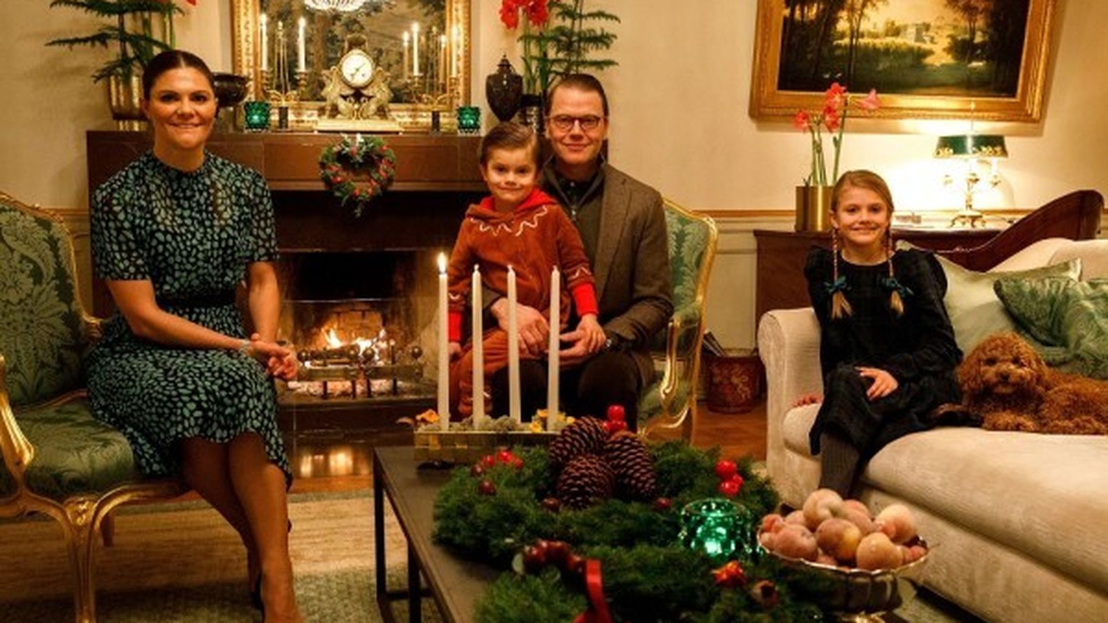 Victoria de Suecia en su felicitación navideña familiar