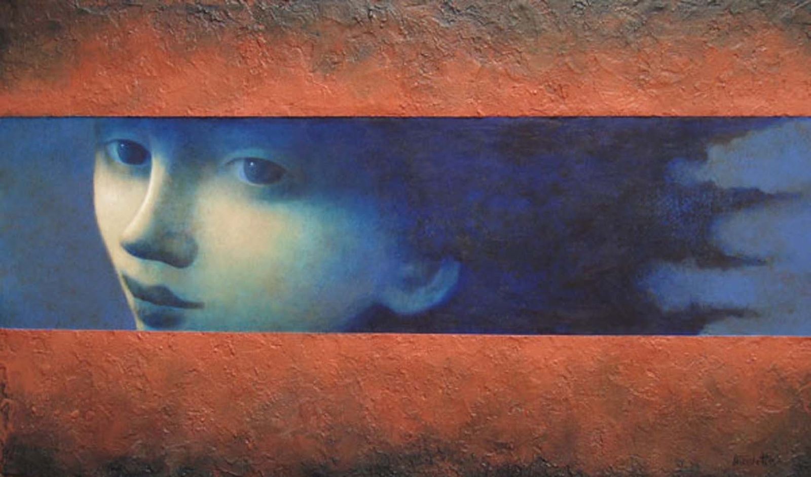 Una de las obras de Nicoletta Tomás en la exposición.