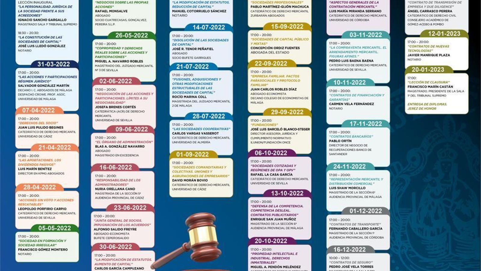 Calendario oficial. Calendario oficial.