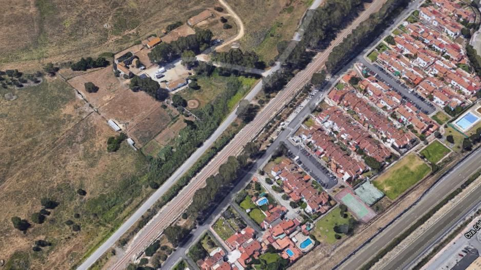 Vista aérea de la zona en la que se ejecutarán las obras.