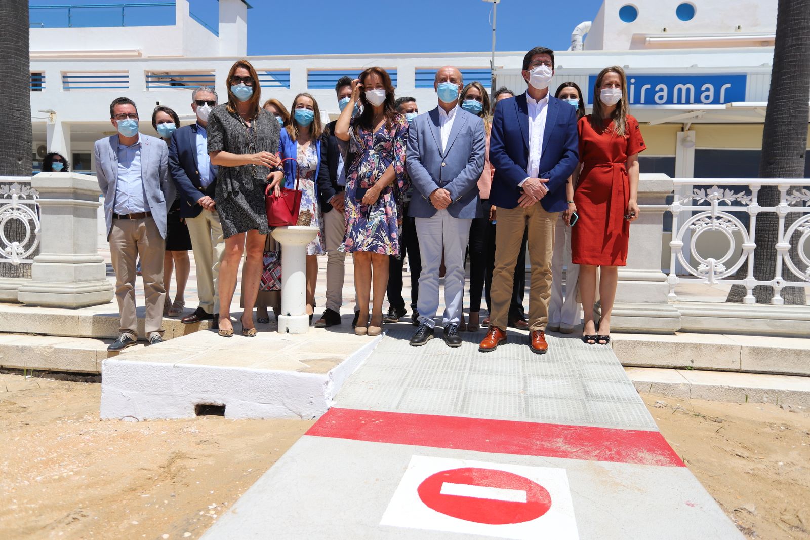 Imágenes de la vista de Juán Marín a las playas de la Antilla