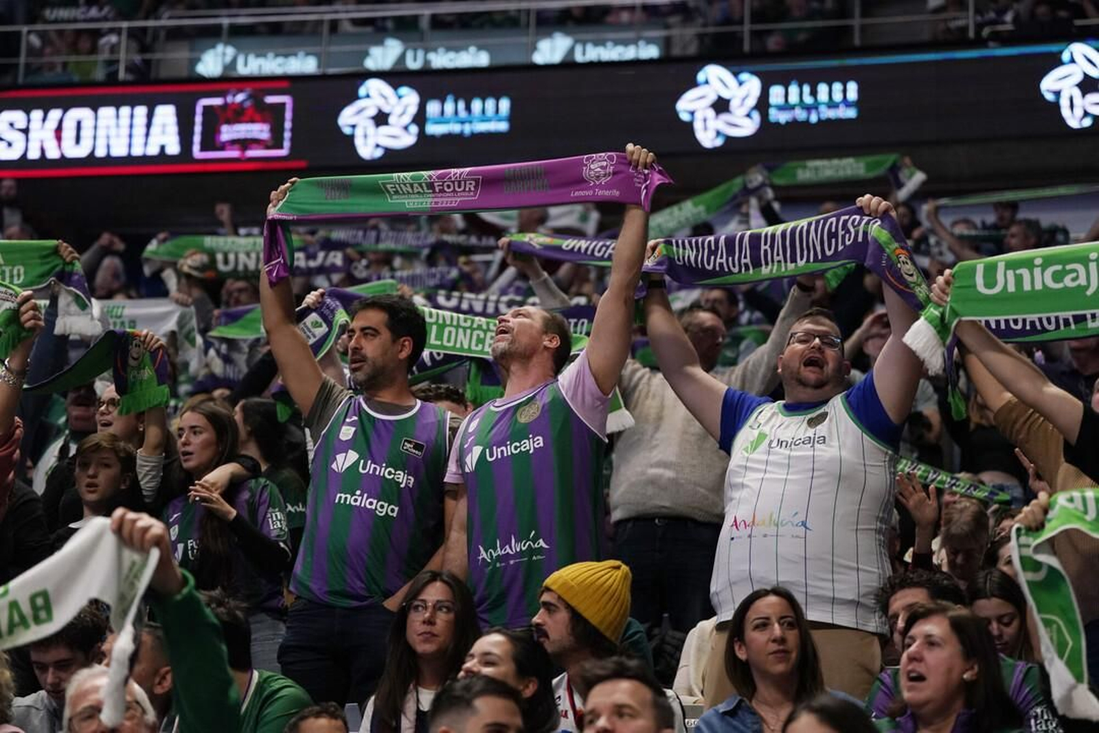Aficionados del Unicaja.
