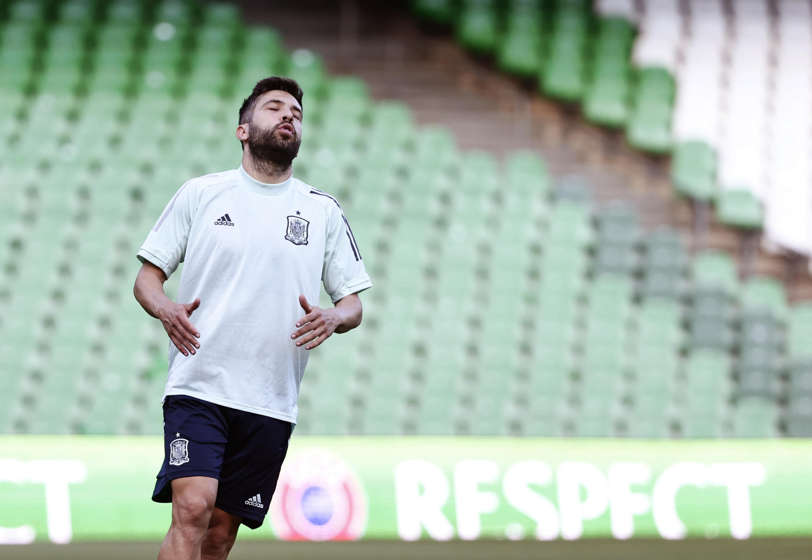 Las imágenes de la selección española en Sevilla