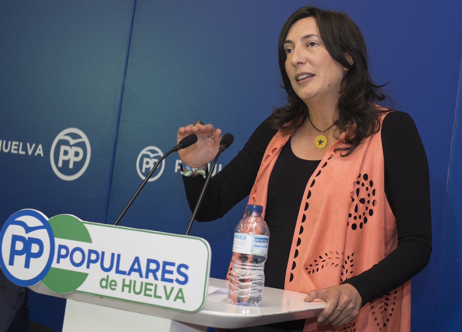 Dolores López, en una imagen reciente durante un acto en Huelva.