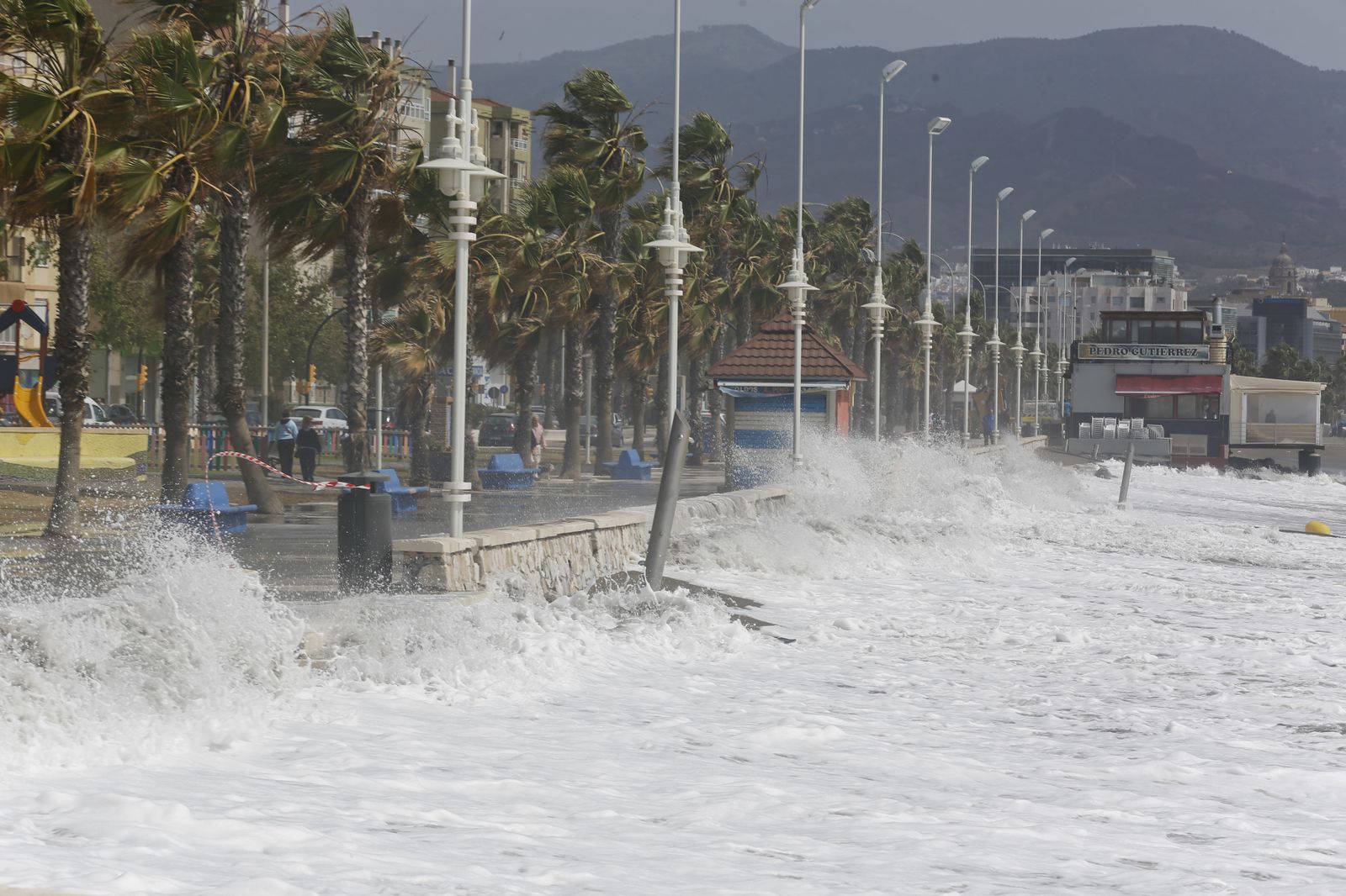 Uno de los últimos temporales en las playas de la capital.