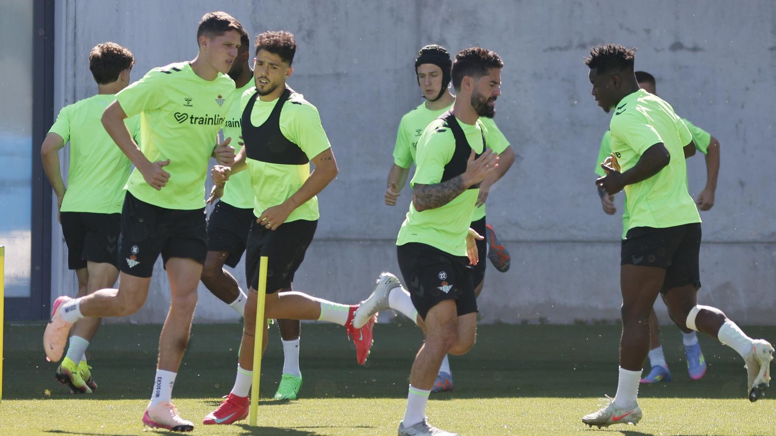 Las imágenes del entrenamiento del Betis Las imágenes del entrenamiento del Betis