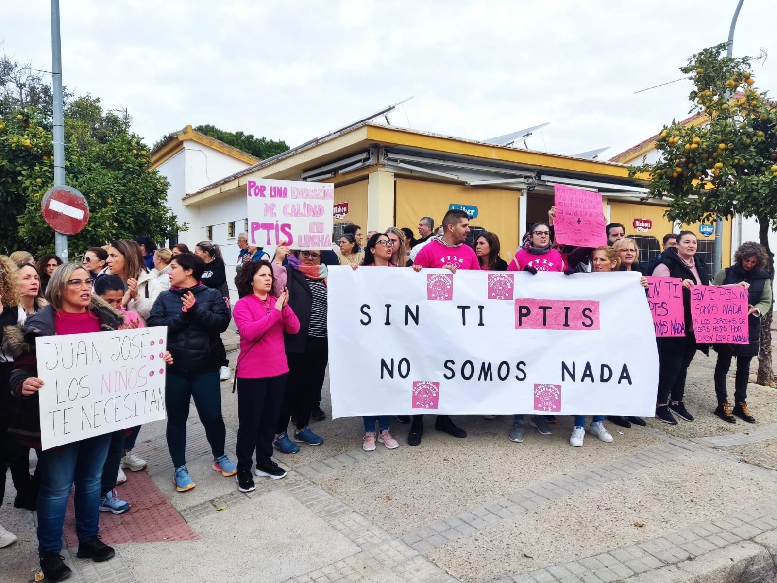 Una reciente manifestación en favor de los PTIS.