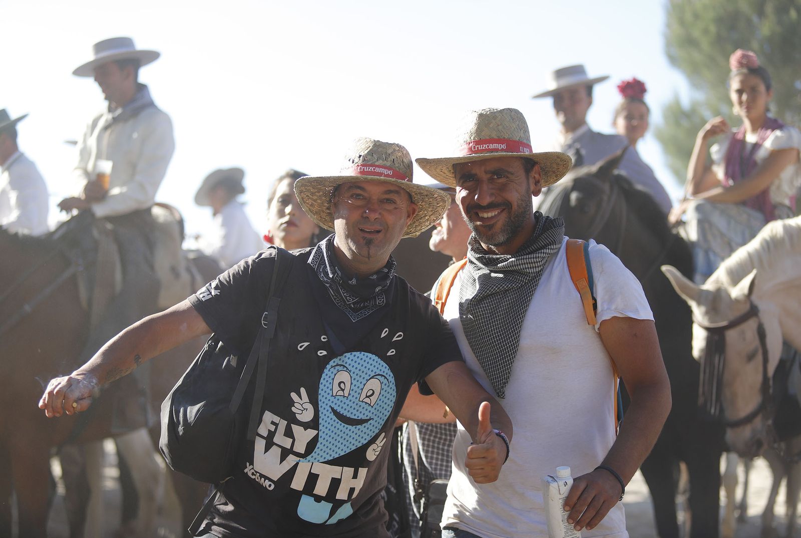 Imágenes de la Hermandad de Huelva a su paso por El Charco