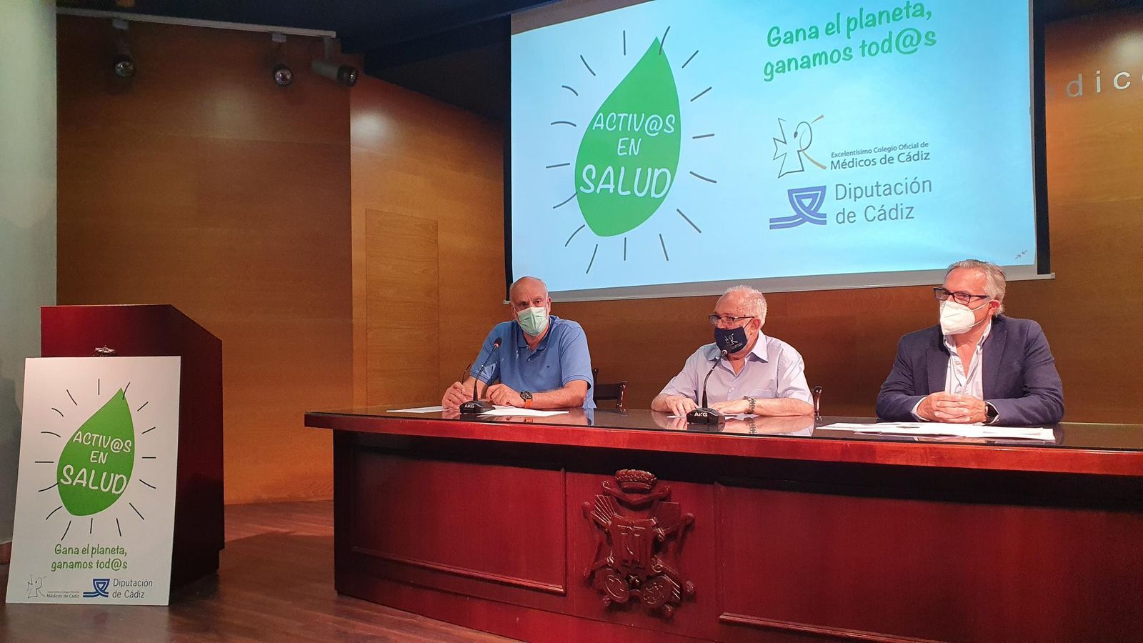 Un instante de la presentación de la campaña de salud y medio ambiente