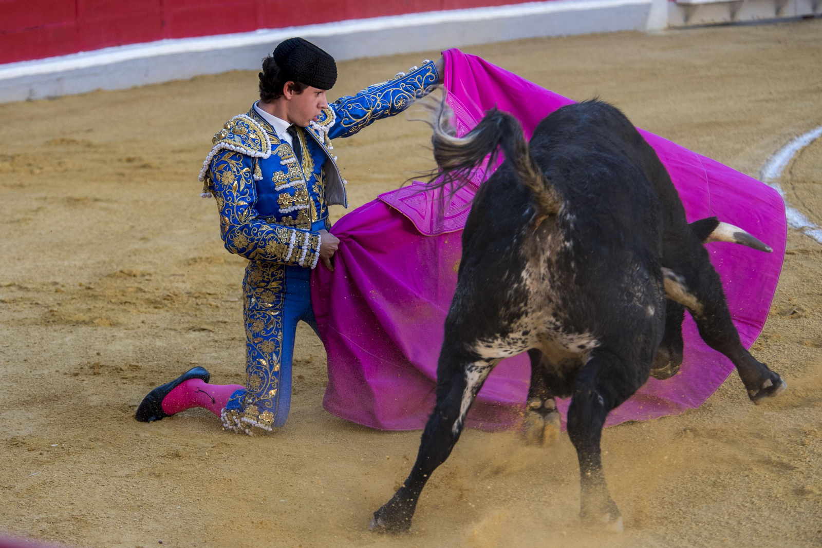 Gran lance de uno de los novilleros