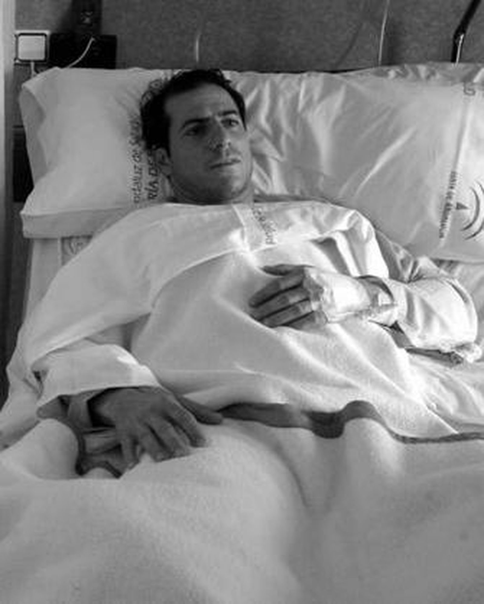 Juan Pedro Galán, ingresado en la habitación del Punta Europa.