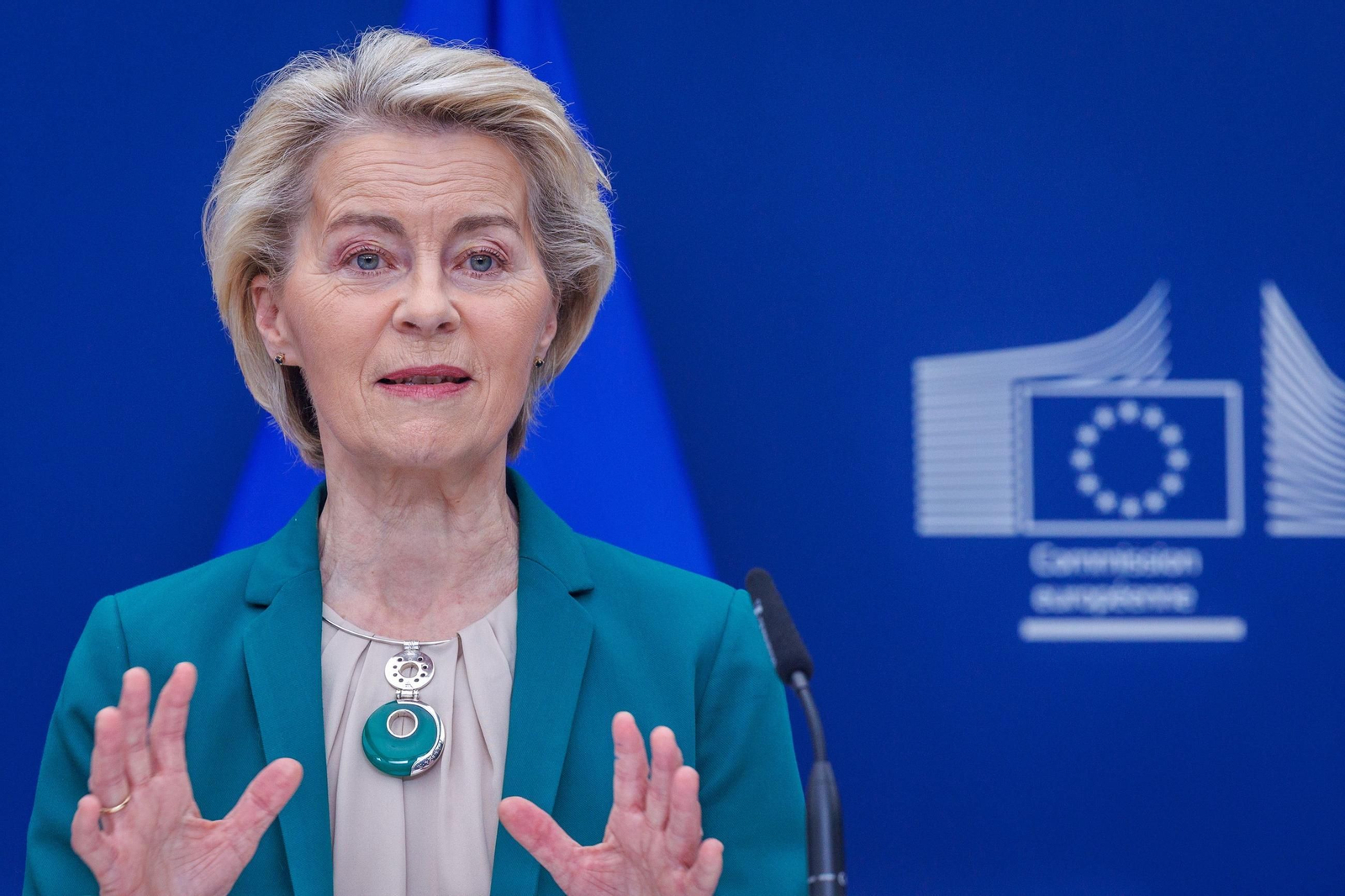 La presidenta de la Comisión Europea, Ursula von del Leyen.