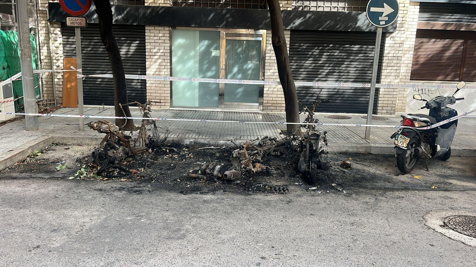 Fuego en Huerta del Obispo