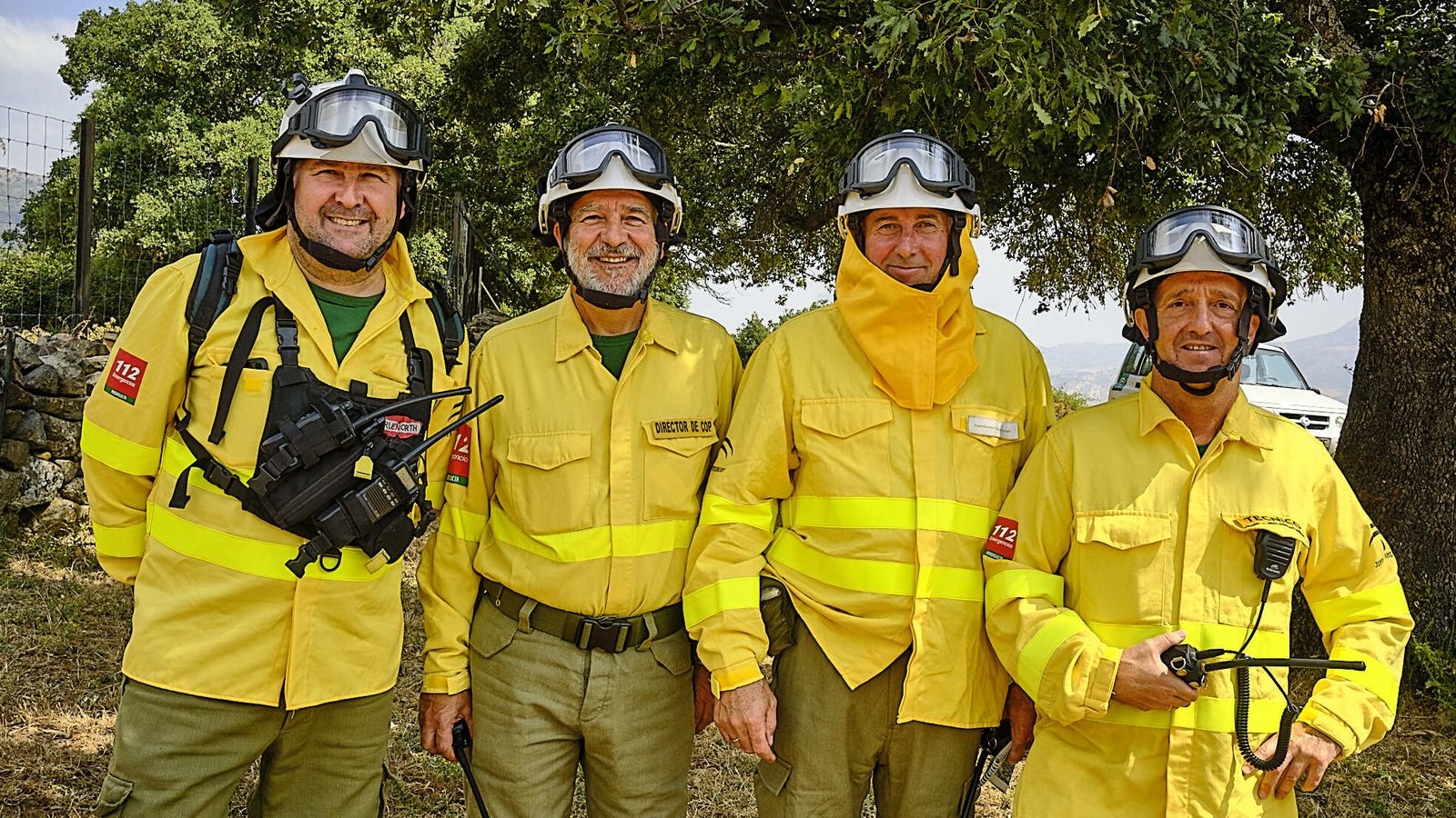 Simulacro de incendio del CEDEFO de Algodonales.