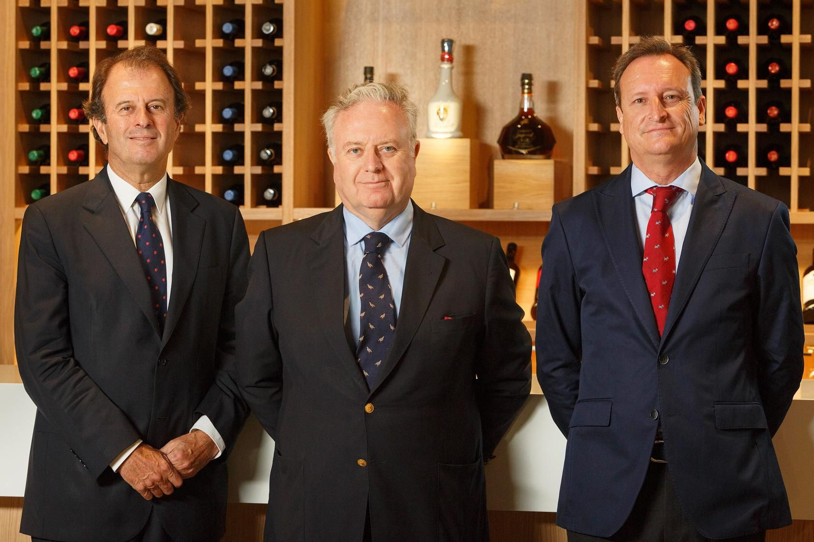 De izquierda a derecha, Ignacio Osborne Cólogan, Tomás Osborne Gamero-Cívico y Fernando Terry Osborne.