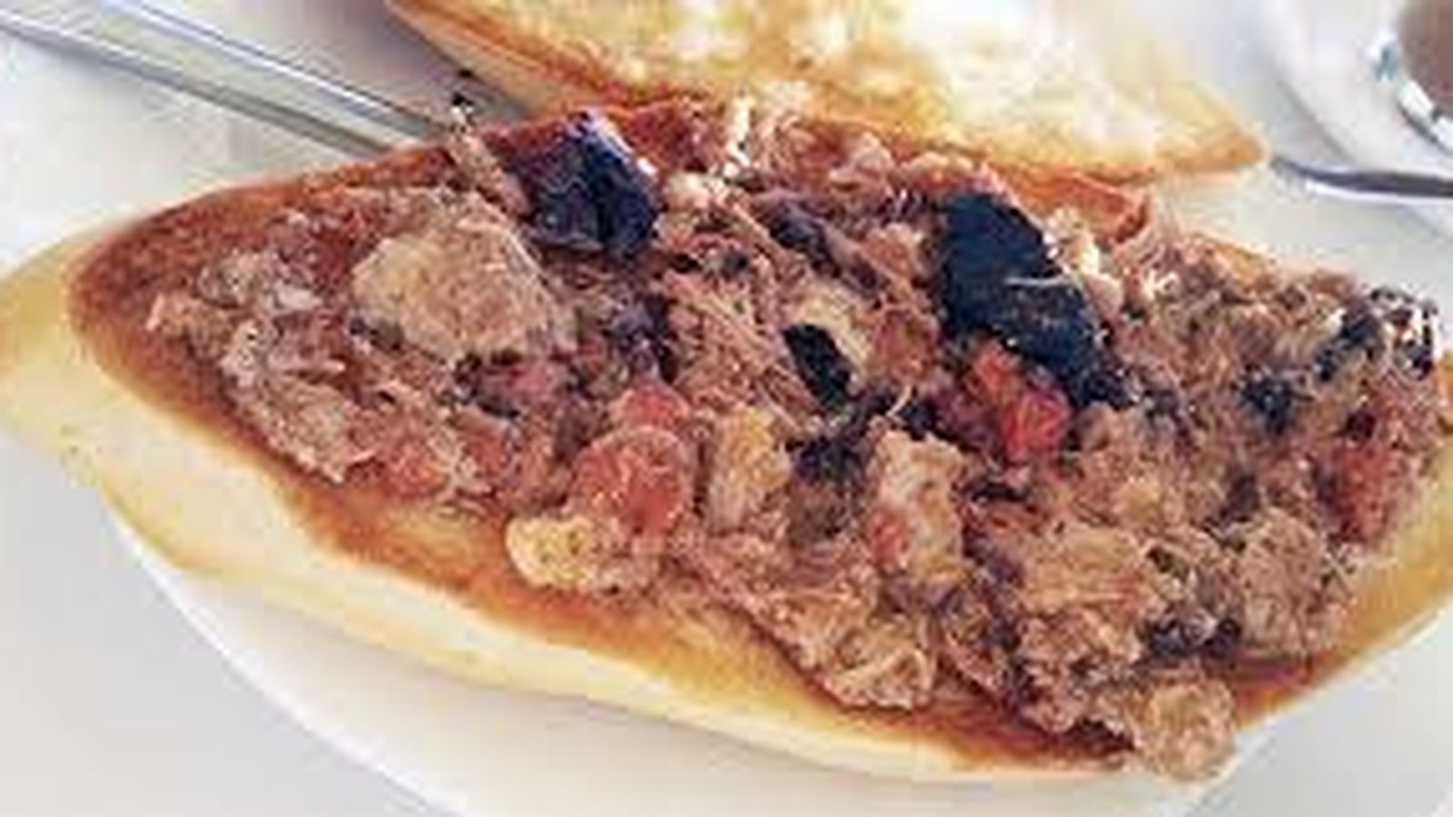 Interior de un bocadillo de pringá