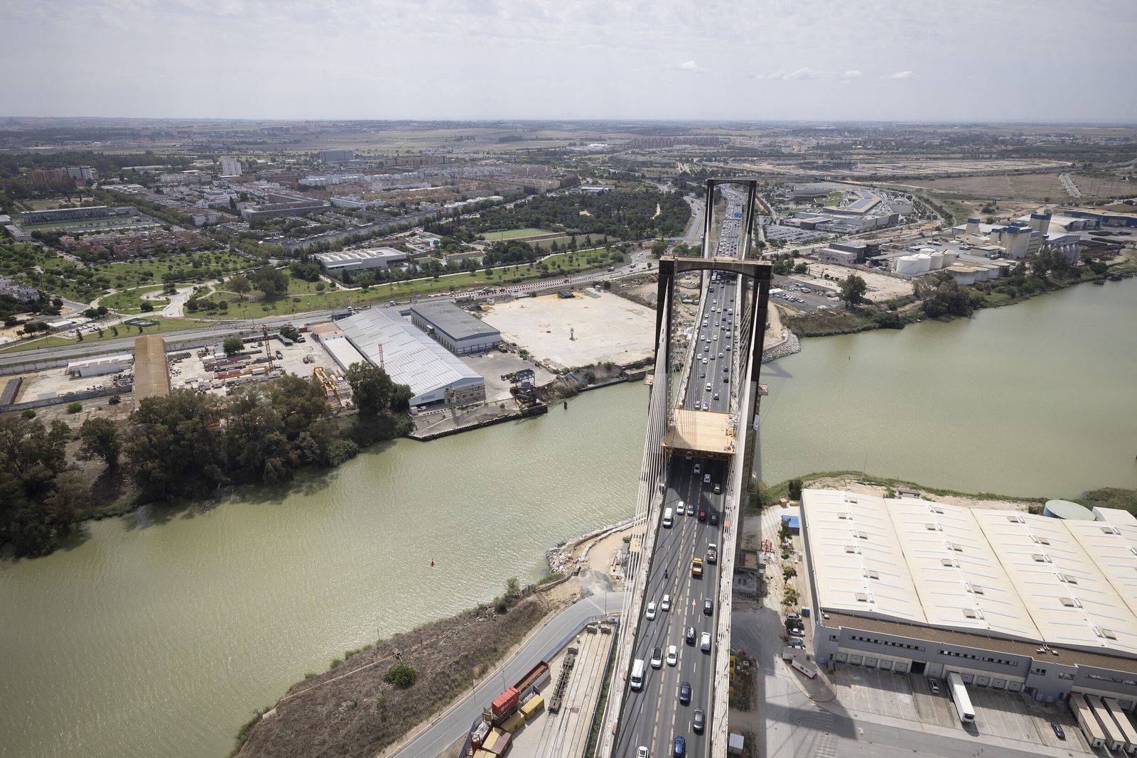 Sevilla desde el helicóptero de la Policía Nacional
