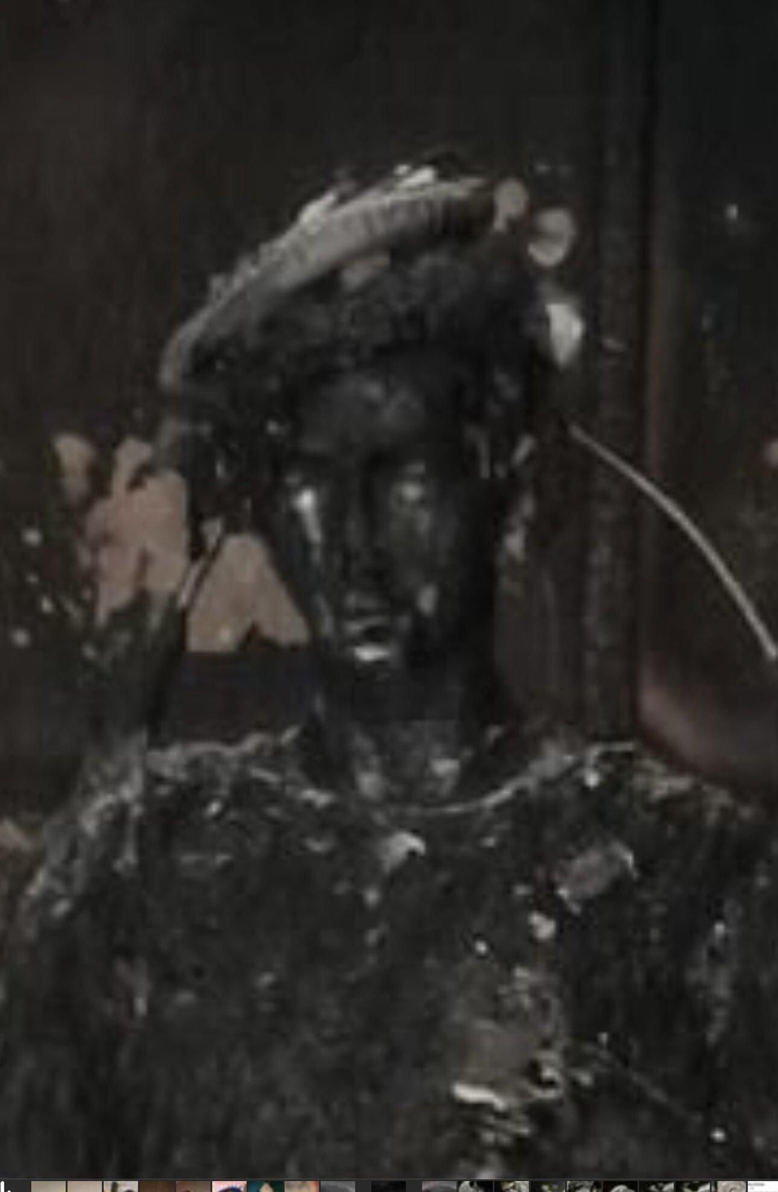 Estado en que quedó la Virgen de la Esperanza tras el incendio