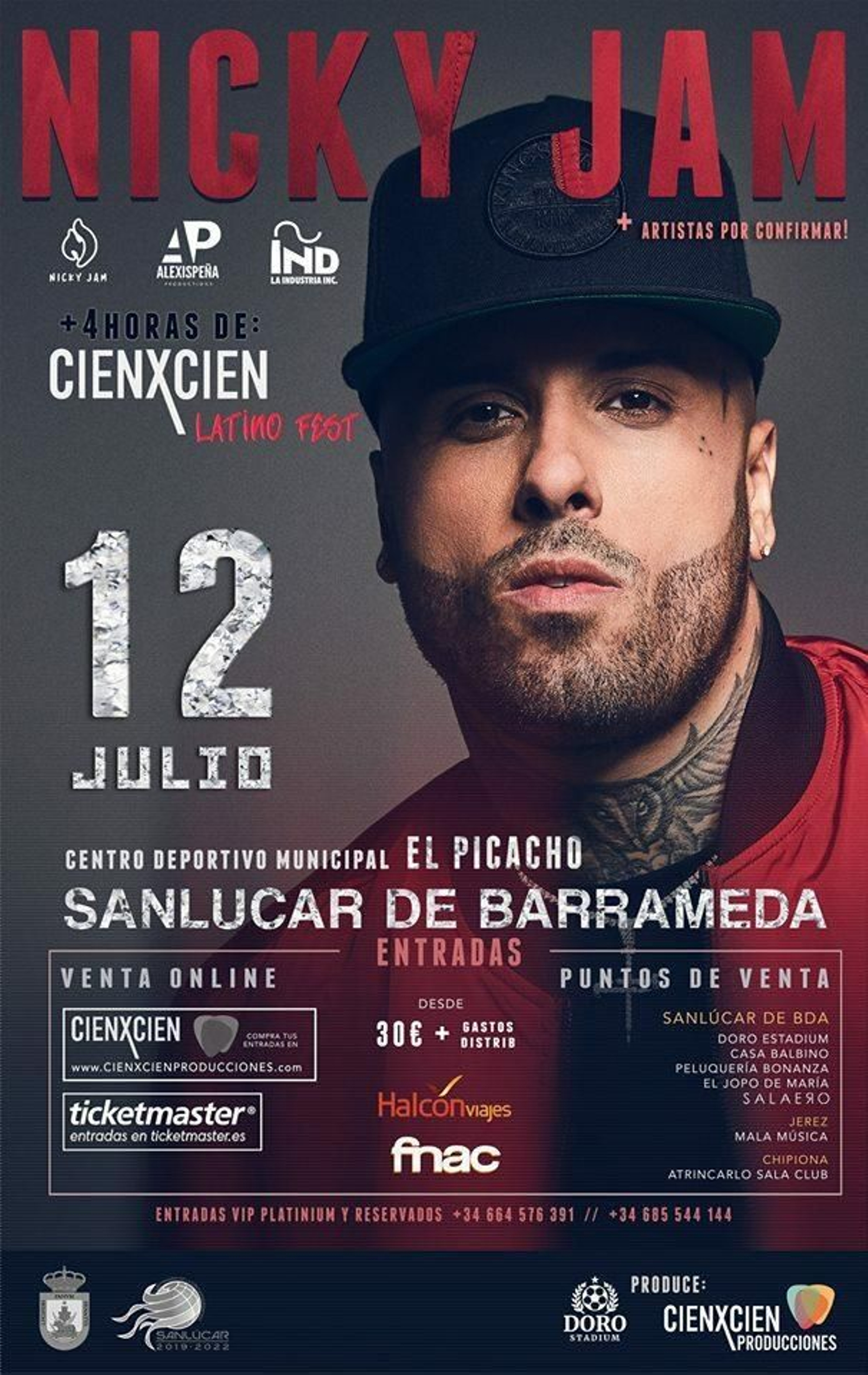 Cartel del festival sanluqueño Cienxcien