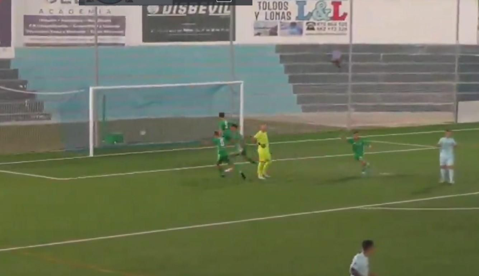 Captura del vídeo del gol.