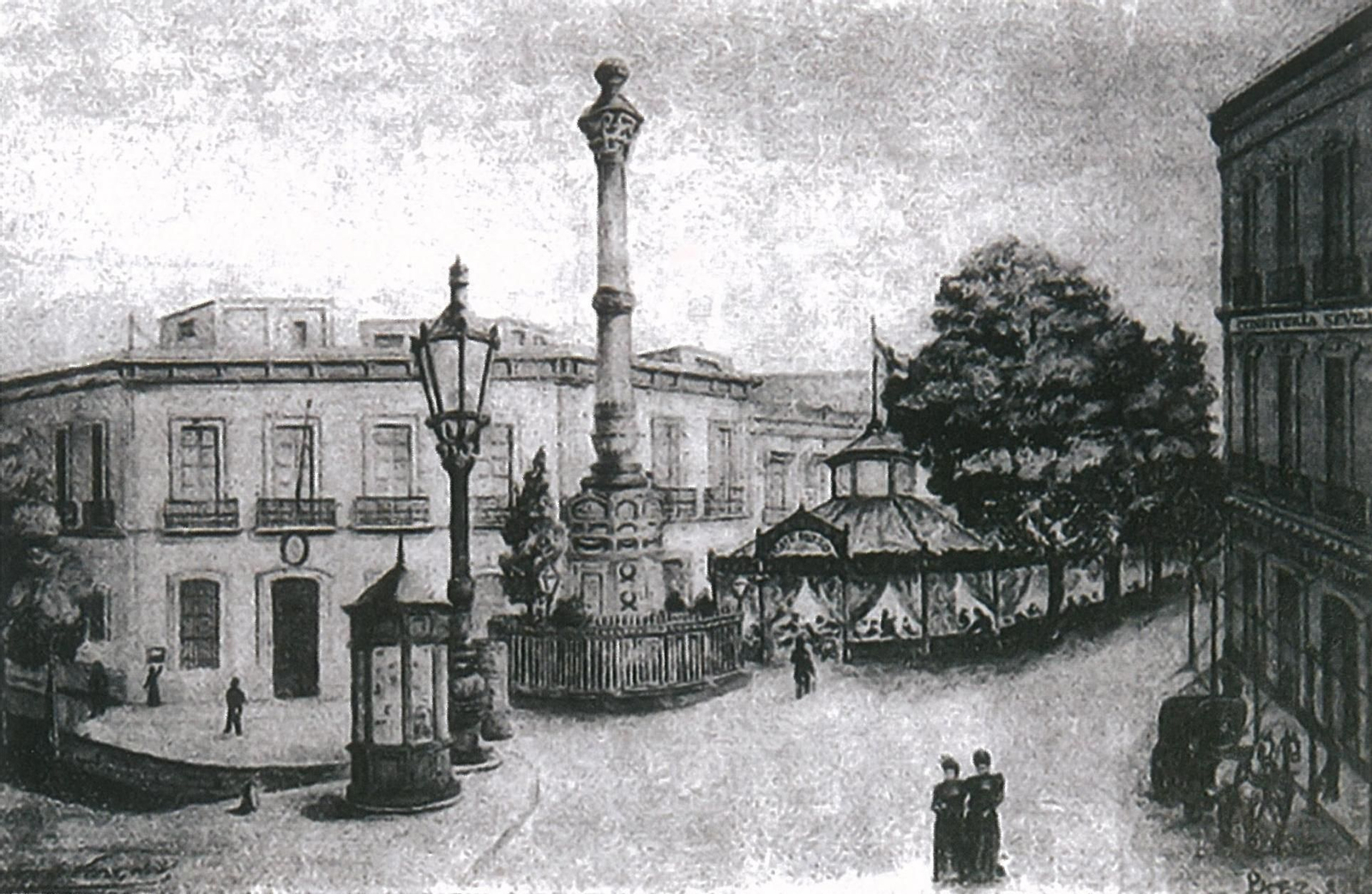 Monumento a los Coloraos en Puerta Purchena