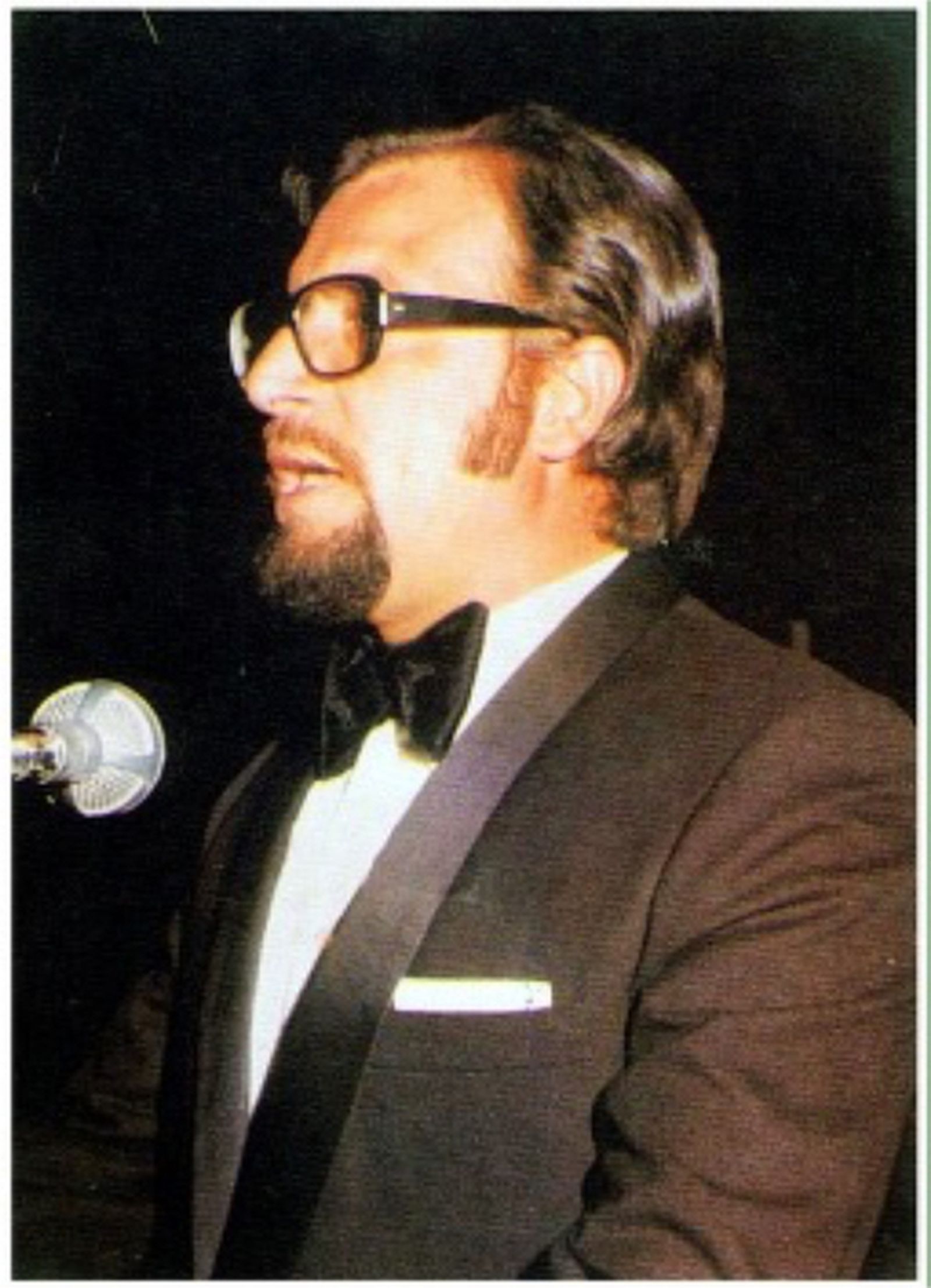 Manuel Peral Banda, de Radio Peninsular de Huelva, en 1974.