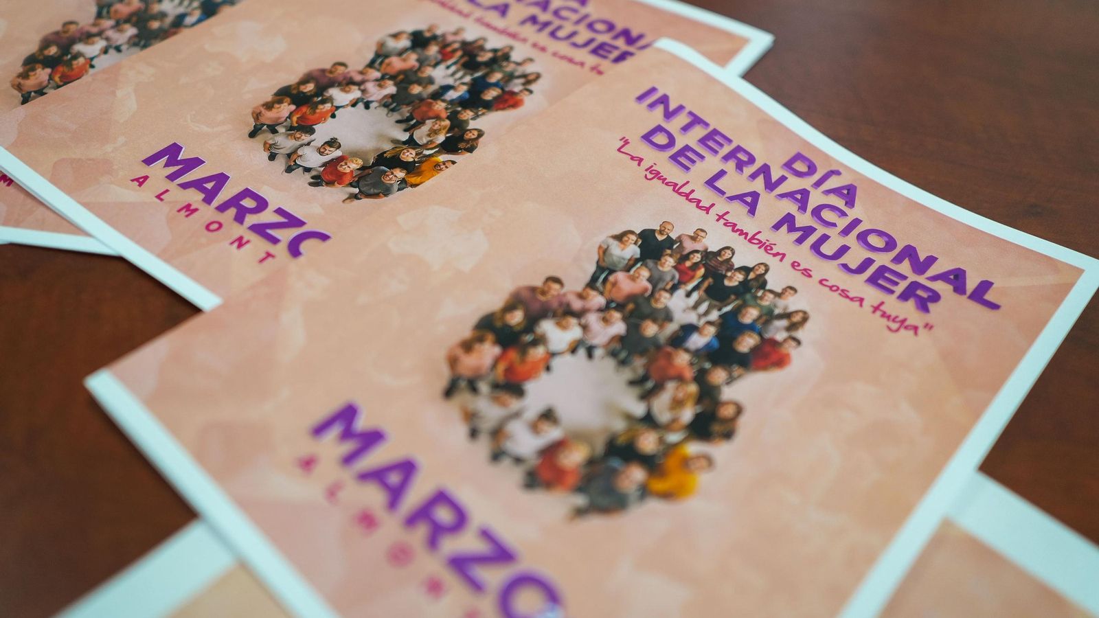 Carteles del 8M de Almonte.