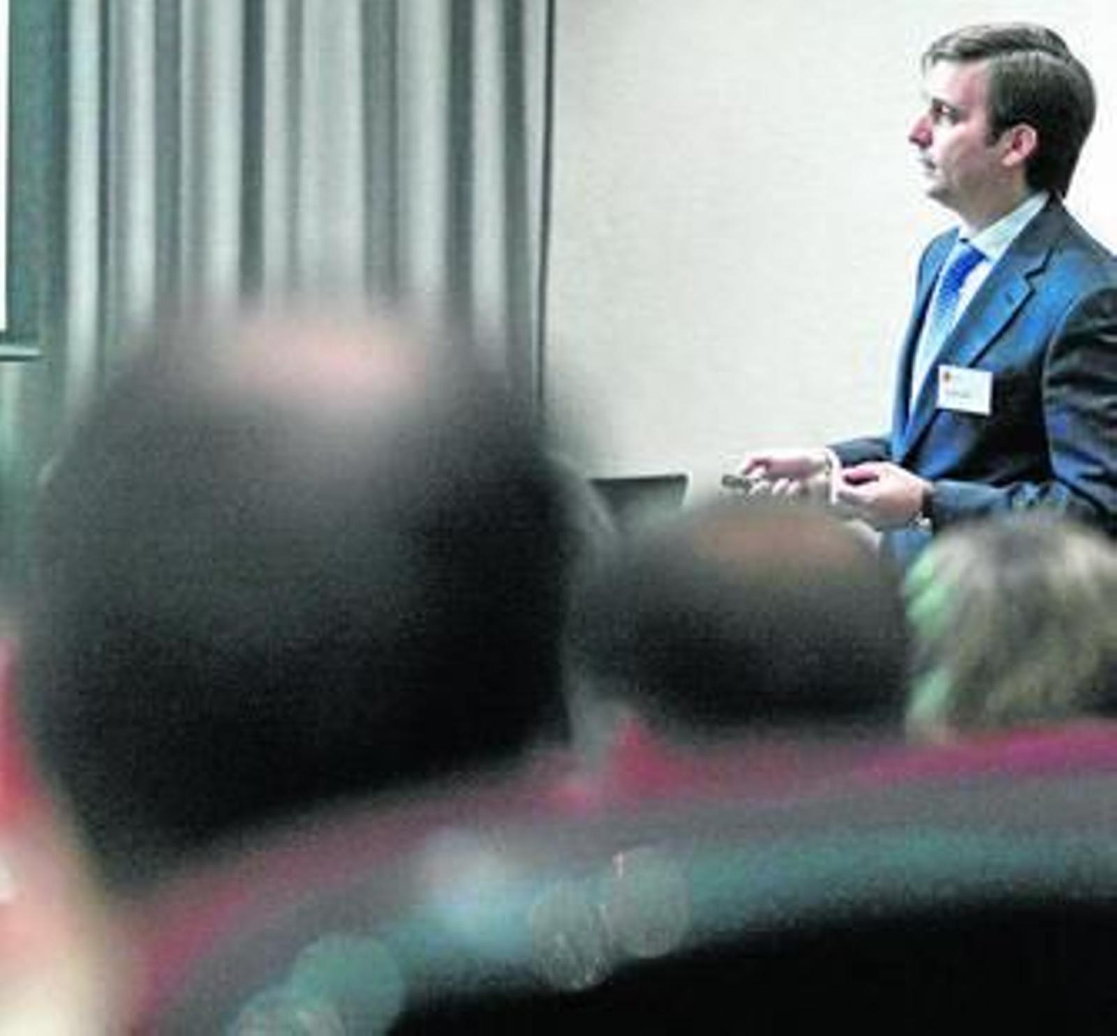 Carlos de la Cuesta, durante la presentación del proyecto Ariadna.
