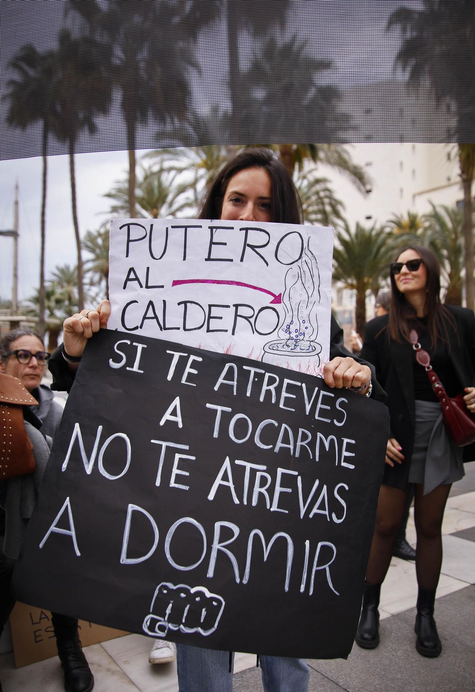 Las imágenes de la manifestación realizada por la Plataforma de Acción Feminista en Almería