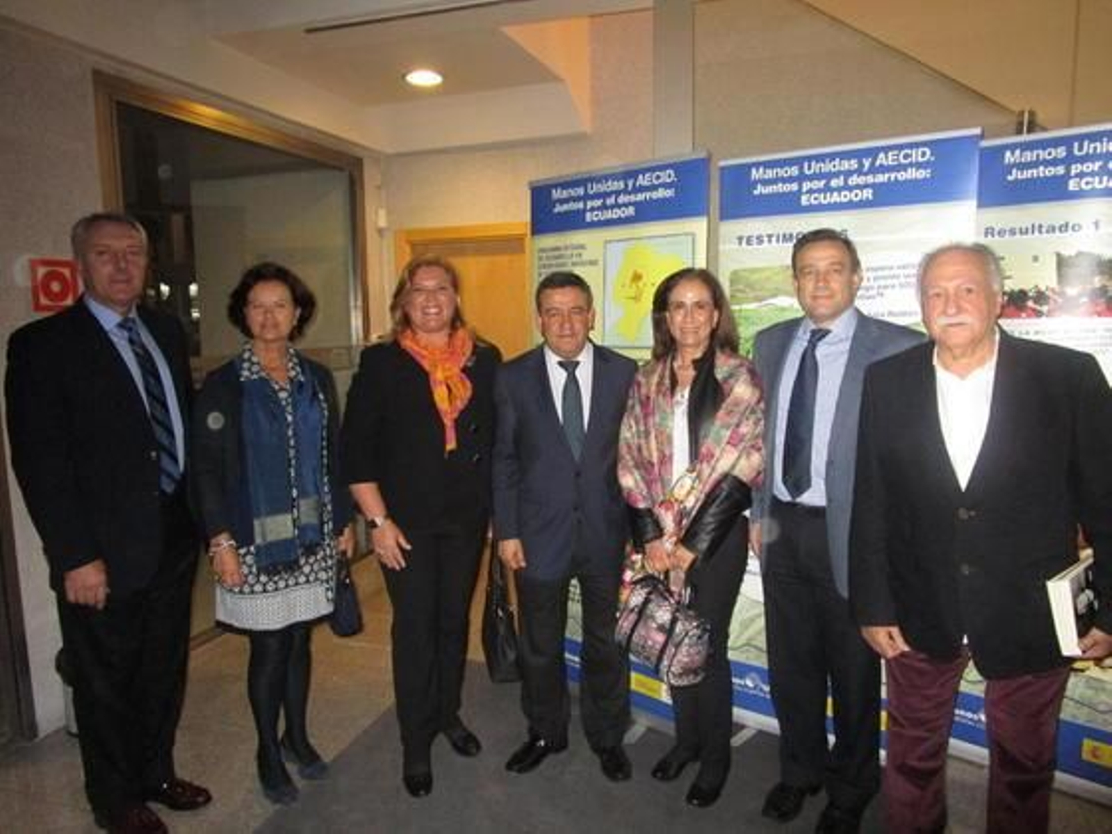 Jesús Vicente, Ángeles Salas, Lola Palomino, José Loaiza, Andrea Mejías, Alfonso Rodríguez Castillo y Ricardo Pachón.

Foto: Ignacio Casas de Ciria