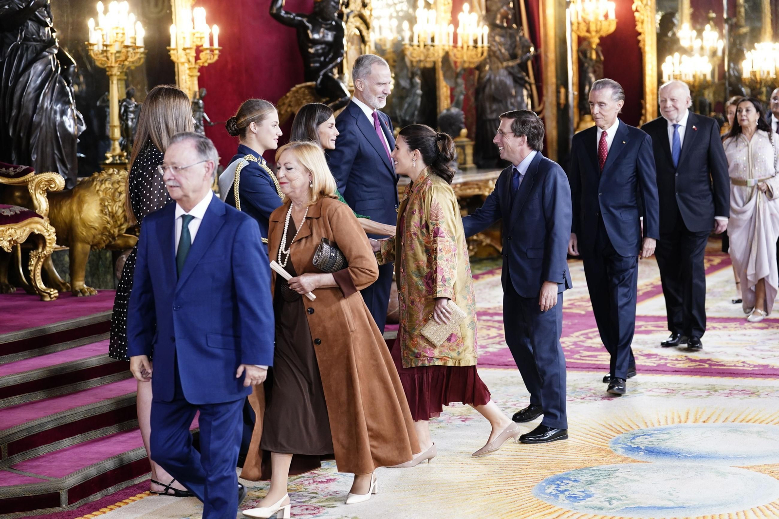 Las fotos de la recepción del Rey por el 12 de octubre